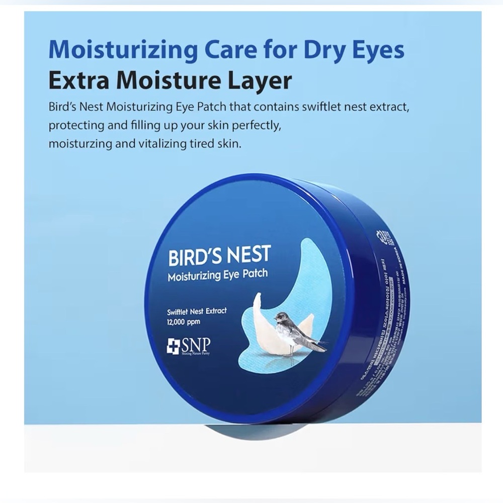 SNP Bird's Nest Moisturizing Eye Patch - Sealed